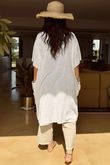 Made in Italy Milo Cotton Slouch Sac Dress White